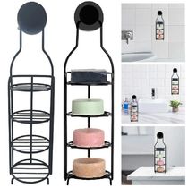 4-Layer Shampoo Bar Holder with Suction Cup Soap Dish