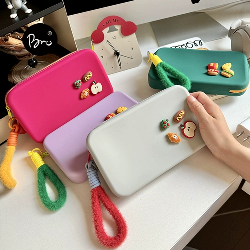 Силиконовое портативное зарядное устройство, сумка-органайзер, барсетка, наушники с зарядкой, коробка для хранения, пенал