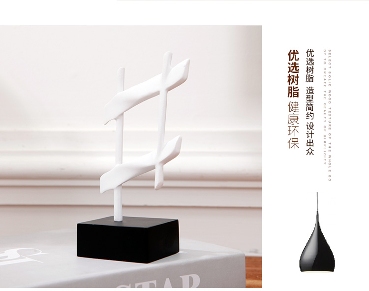 Sáng tạo Bắc Âu ins đen và trắng ghi chú đồ trang trí bàn nhạc piano bàn mềm trang trí nhà nhựa thủ công - Trang trí nội thất trang tri phong tro