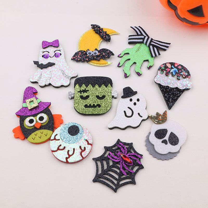 DIY Halloween Accessories Quirky Pumpkin Ghost Handmade Cake Toppers Cross-Border Cartoon Decoration Material Kit