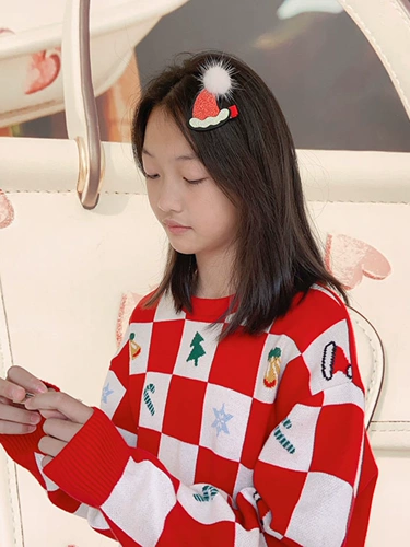 Рождественский детский аксессуар для волос, шпильки для волос, заколка для волос, европейский стиль