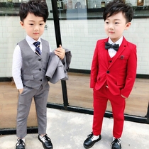 Childrens suit suit handsome British three-piece Flower Boy dress kid suit boy piano performance suit