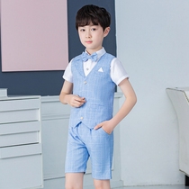 Boys summer suit dress boy suit three-piece piano performance suit childrens casual suit vest suit