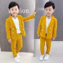 Childrens suit suit boy flower girl dress child suit three-piece British piano performance coat handsome
