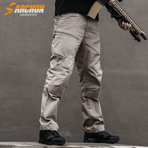 Outdoor leisure multi-bag pants consul tactical trousers spring and autumn slim Army fans charge training pants waterproof overalls