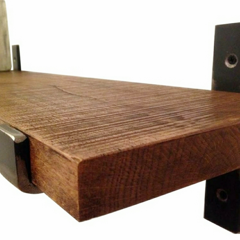 Wall rack solid wood partition wall decoration bookshelf word shelf wall rack living room kitchen wall hanging storage rack