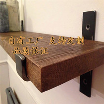 Wall shelf solid wood wall hanging bookshelf one word partition living room wall decoration shelf kitchen wall storage rack