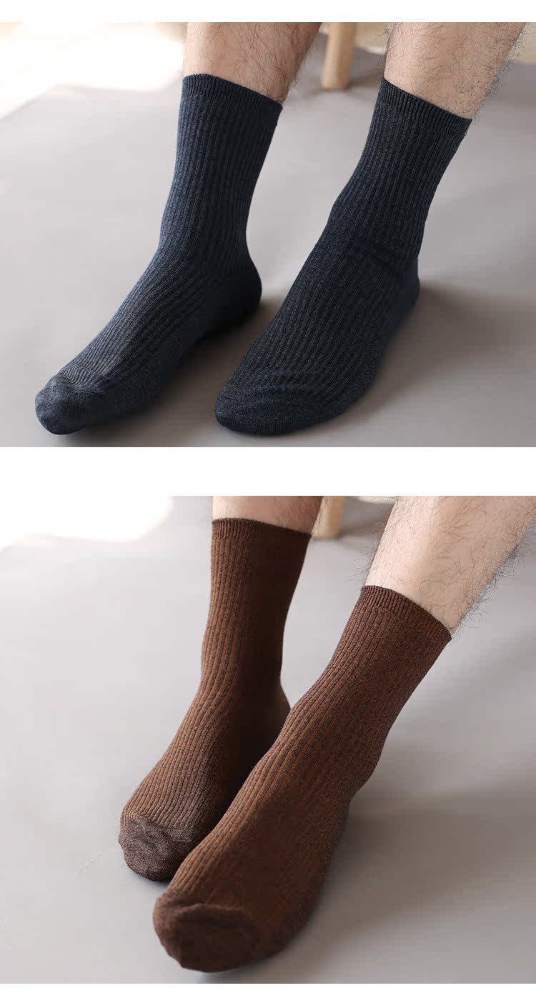 Tân cổ điển dọc quý ông vớ cotton ống cotton khử mùi kháng khuẩn gây sốt mùa thu đông vớ cao cổ