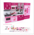 Hellokitty Pink Hello Kitty Simulation Kitchen Set Bộ đồ chơi sinh nhật cô gái lãng mạn đồ chơi cho bé 1 tuổi Đồ chơi gia đình