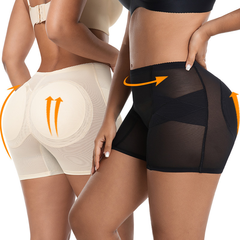 Amazon Cross-Border Stock Mid-Waist Mesh Shapewear Pants with Sponge Padding for Enhancing Hips and Buttocks, Fake Butt Underwear Amazon Cross-Border Stock Mid-Waist Mesh Shapewear Pants with Sponge Padding for Enhancing Hips and Buttocks, Fake Butt Underwear