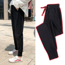 2020 new fit hip thigh Root thick pants womens suit fat mm autumn dress size womens fat sister Foreign style