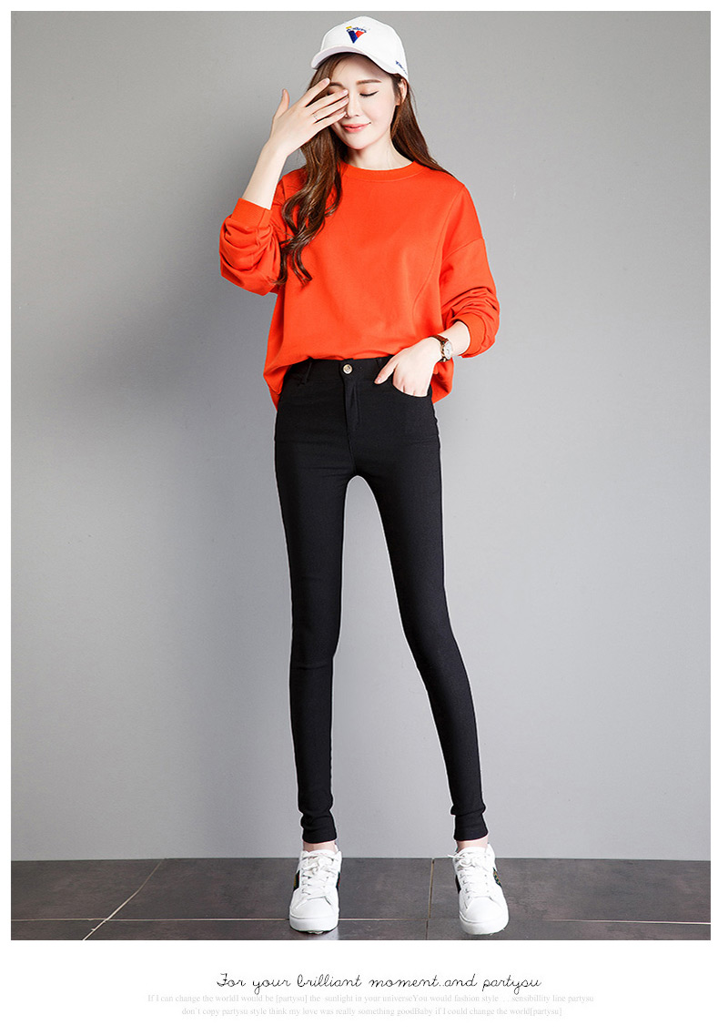 Quần nhung mặc mùa thu và quần legging nữ mùa đông dày 200 kg cộng với phân bón XL chất béo chân đen quần quần áo thời trang nữ