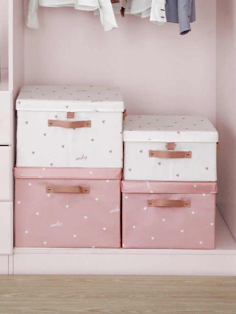 Containing box Nordic style snacks cute large capacity baby clothes storage box cloth art clothing finishing deviner e