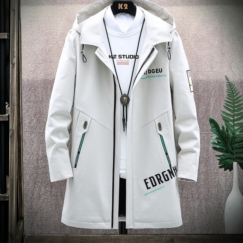 Ветровка средней длины, мужская осенне-зимняя хлопковая одежда tide, брендовая молодежная мужская куртка, теплая повседневная куртка