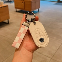 F -Ivory White+Pink Grid Rope