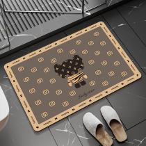Silicon Algae Clay Ground Mat Toilet Bathroom Water Absorbent Foot Mat Carpet Door Mat Entrance Door Home Toilet Doormat Anti-Slip Mat Subs