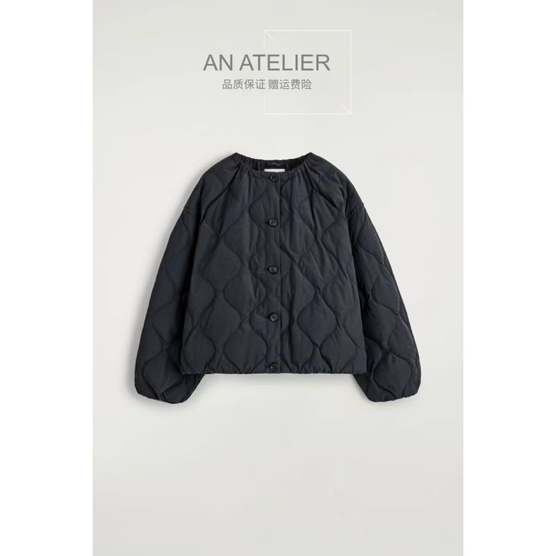 2025 Winter New Product C Women's Casual Quilted down Jacket Navy Blue