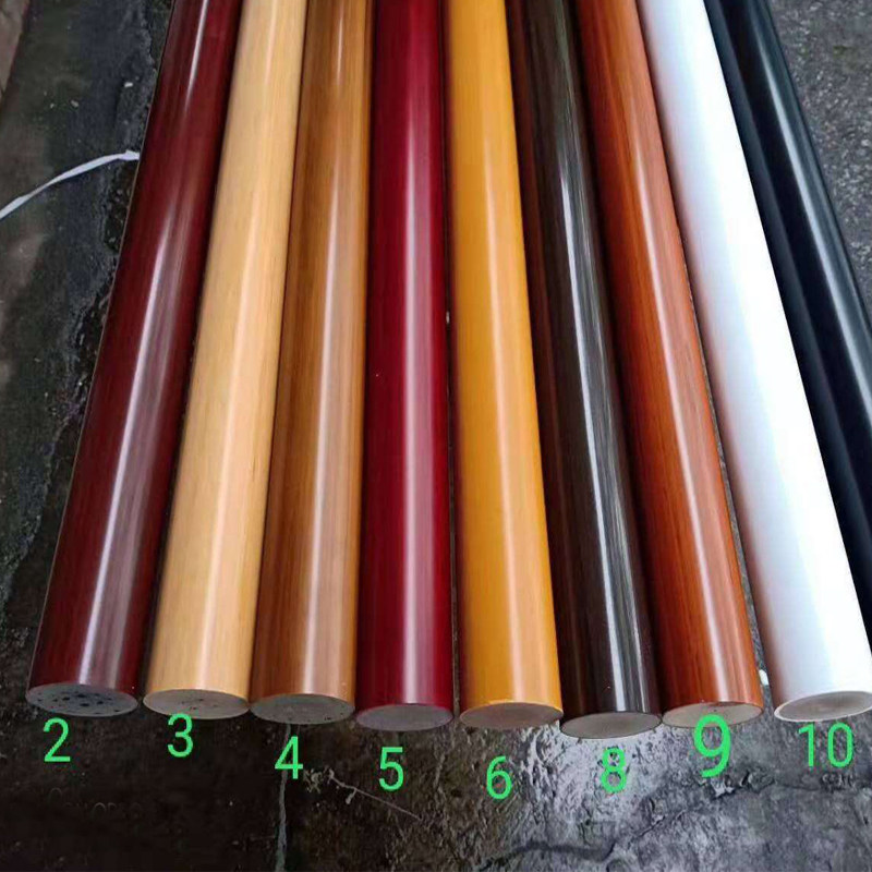 Gunberg indoor pvc hot bend wood polymer circular oval horseshoe shape wooden staircase handrail accessories