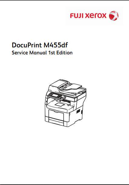 Fuji Full recording DocuPrintM455df A4 photocopy printing machine repair manual firmware upgrade software