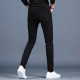 2024 Summer Korean Style Black Men's Jeans Men's Spring Elastic Slim Small Feet Slim Casual Pants Men's Pants