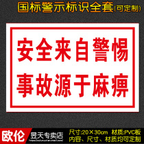 Safety comes from the alert accident from the paralysis factory workshop fire safety sign warning sign E24