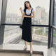 Autumn skirt women's suspender dress suit 2023 new fashion temperament slim slim suspender skirt two-piece set