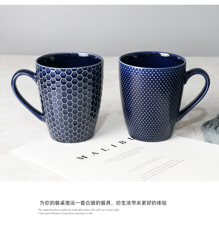 Nordic ceramic tableware, creative bowl bowl of soup bowl rainbow such to use individual household students mark cup combination suit and lovely