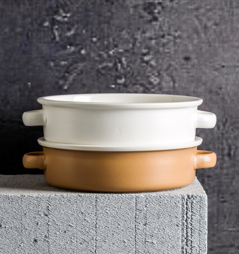 Creative household ceramic ears always with an ear soup bowl rainbow such to use Japanese - style tableware bowls of a single mercifully rainbow such use salad bowl of soup plate
