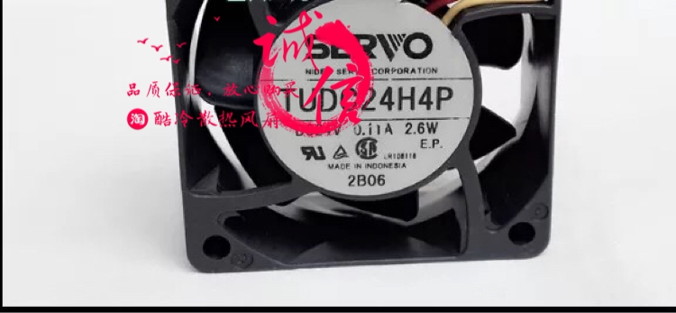 Japan Servo 6025 24V 0 11A 2 6W TUDC24H4P 6CM FIX Fan
