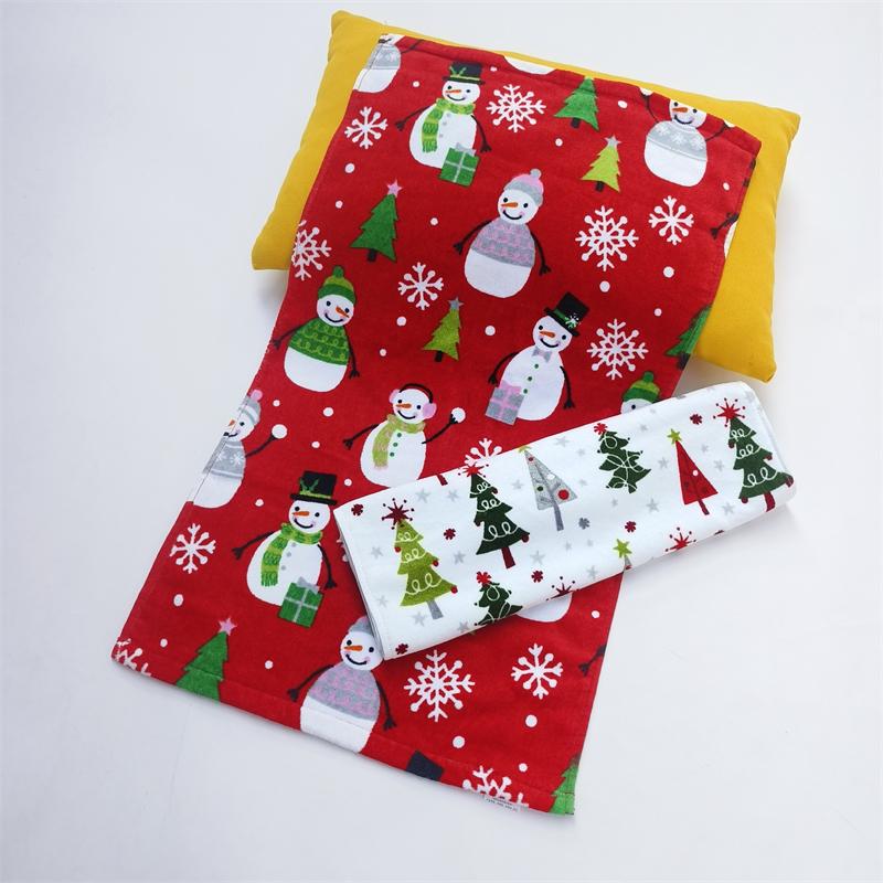 Cartoon Cute Christmas Themed Pure Cotton Thick Towel Santa Claus Gift Hand Towel Christmas Decoration Cloth