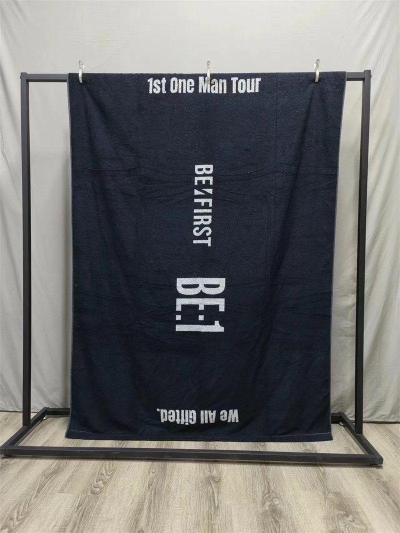 Black letter personality woolen towels quilts blankets blankets afternoon nap blankets to step up warm pure cotton Home for men and women General-Taobao