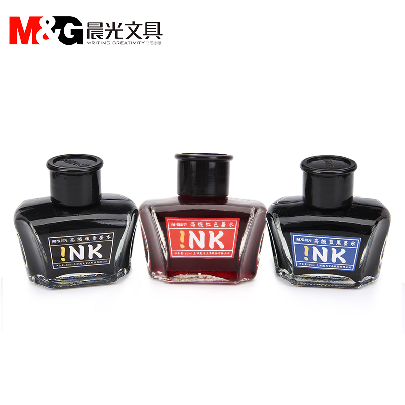 Morning light AICW9001 pen carbon black ink add writing ink 60ml pen ink