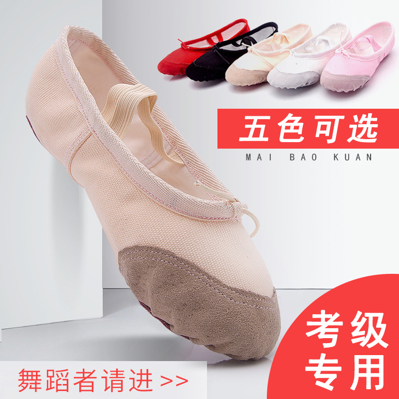 Dance Shoes Children Women Soft-bottom Practicing Male Adult Body Cat Paw Dancing White Girl Classical Chinese Ballet