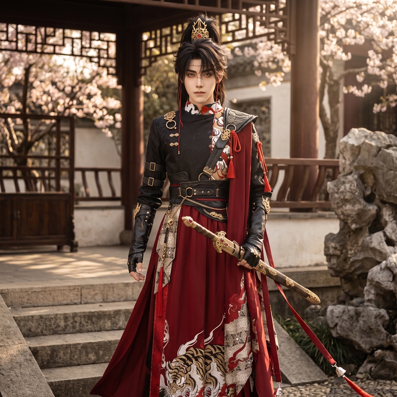 Source Manufacturer Yanyun Sixteen Sounds Cosplay Costume Shooting Tiger in Nanshan Cosplay Clothing Male Martial Arts Warrior Female Ancient Style Hanfu
