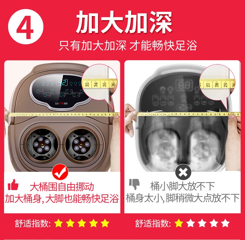 南极人 自动控温足浴按摩盆 图3