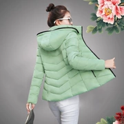 Áo khoác lửng nữ mùa đông 2018 mới dành cho nữ Áo khoác cotton dày chống mưa cho nữ.