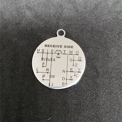 HAM identity military card Morse password card Morse CW training coin CQ telegram code practice card