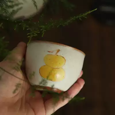 Dust-free handmade ceramic gourd tea cup Master Cup individual cup handmade hand-painted tea cup gift preferred