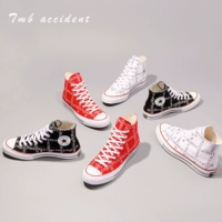 CONVERSE X JW Anderson Converse JWA tên chung tên những năm 1970 giày vải cao màu đen và trắng đỏ giày thể thao cổ cao