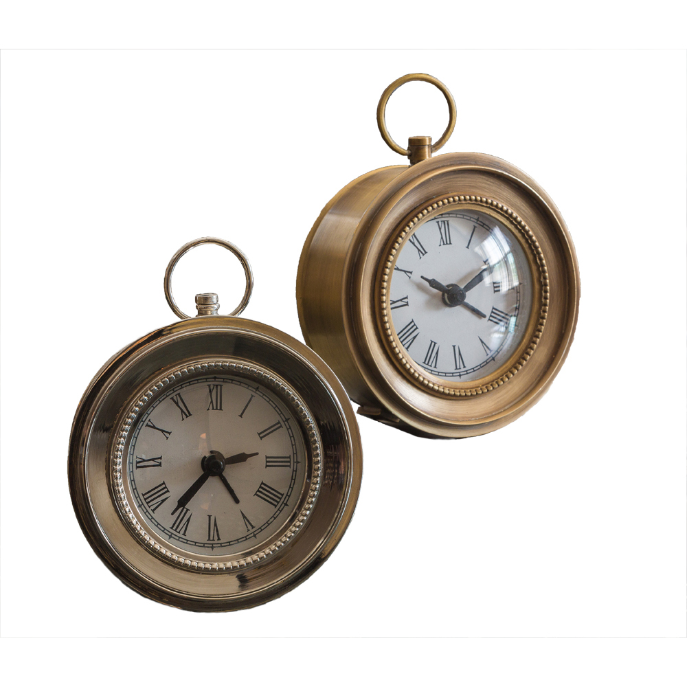 Spot New York Lower City Park Imports American Othum retro nostalgic Old Ball Ball Decorated Side Alarm Clock Table Pendulum 