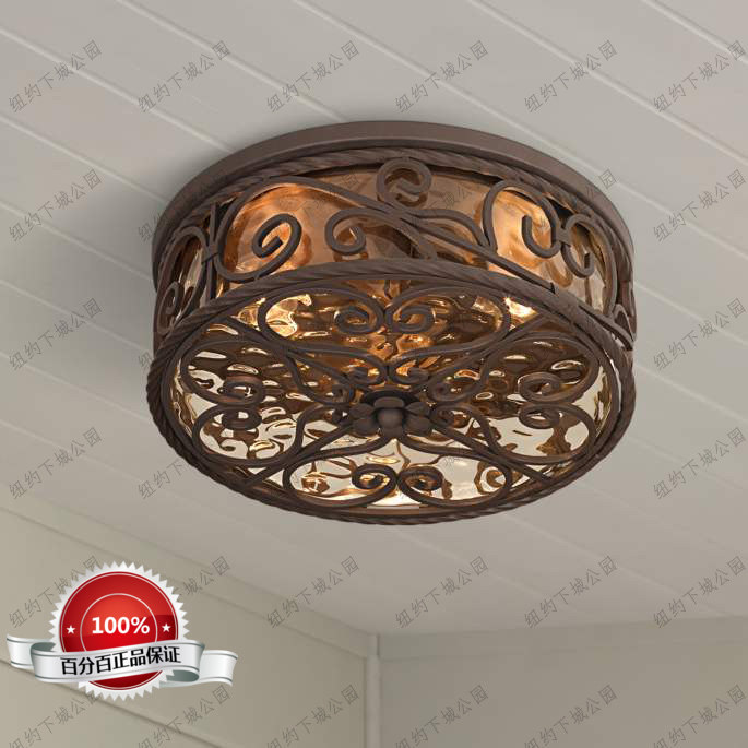 New York Lower City Park Imports Southern European Wind Indoor Tail Flowers Champagne champagne Water Glass Suction Dome Light 38 30 