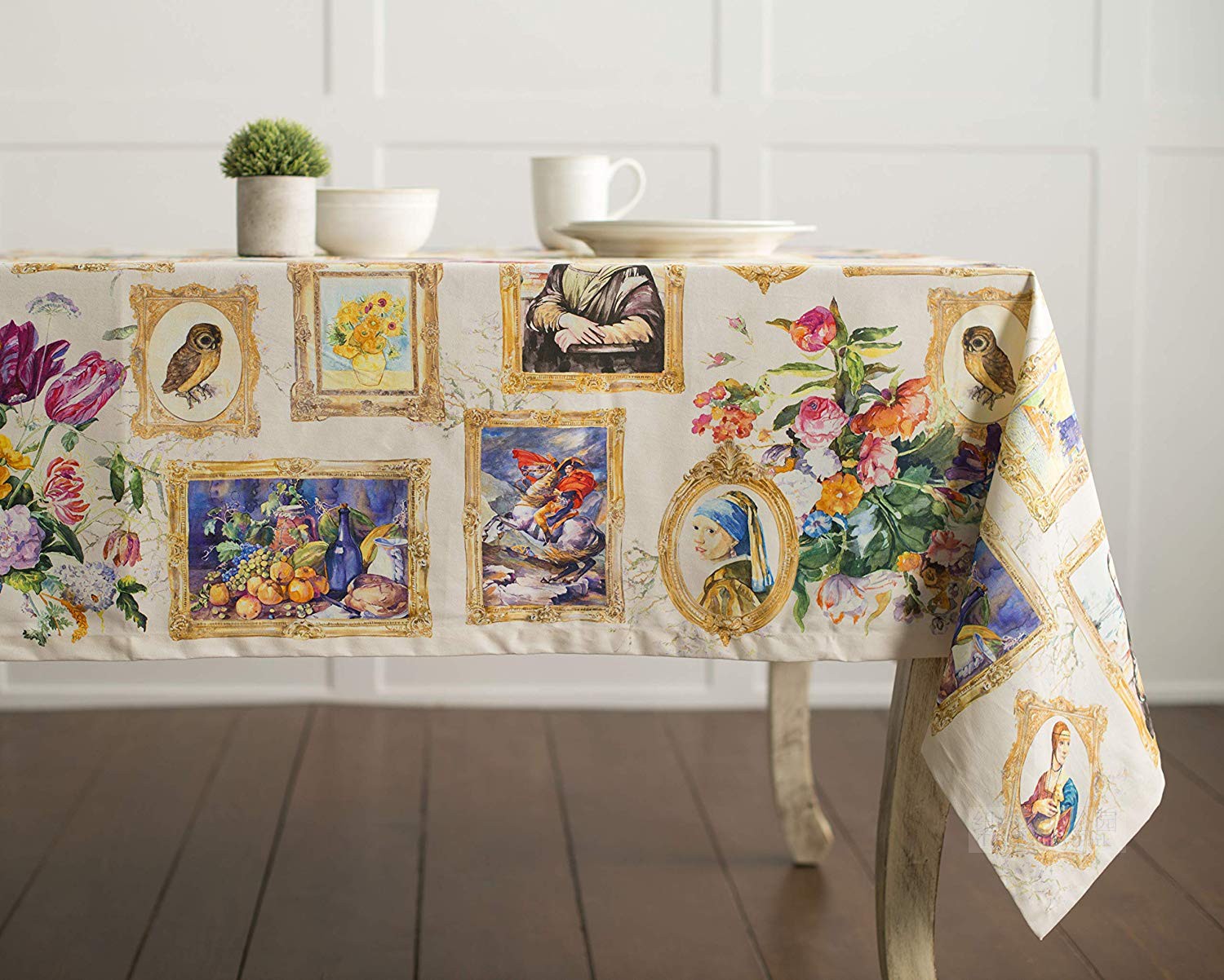 New York Lower City Park Imports Gluttonous Feast Dining Table Art Gallery Pure Cotton Tablectic Table Flag Series Multidimeni