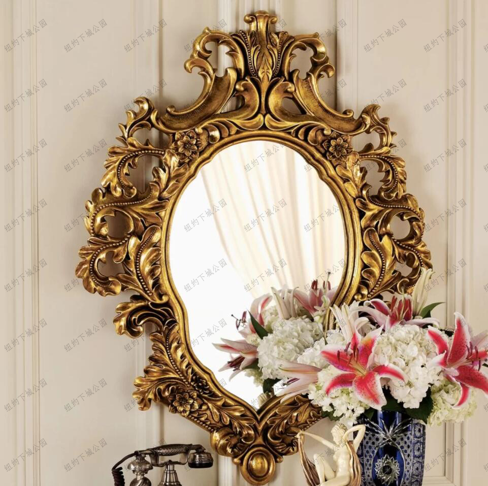 New York Lower Town Park Import Lokable Annie Empress Anne Law Court Salon Cosmetic Mirror Bathroom 93x71 