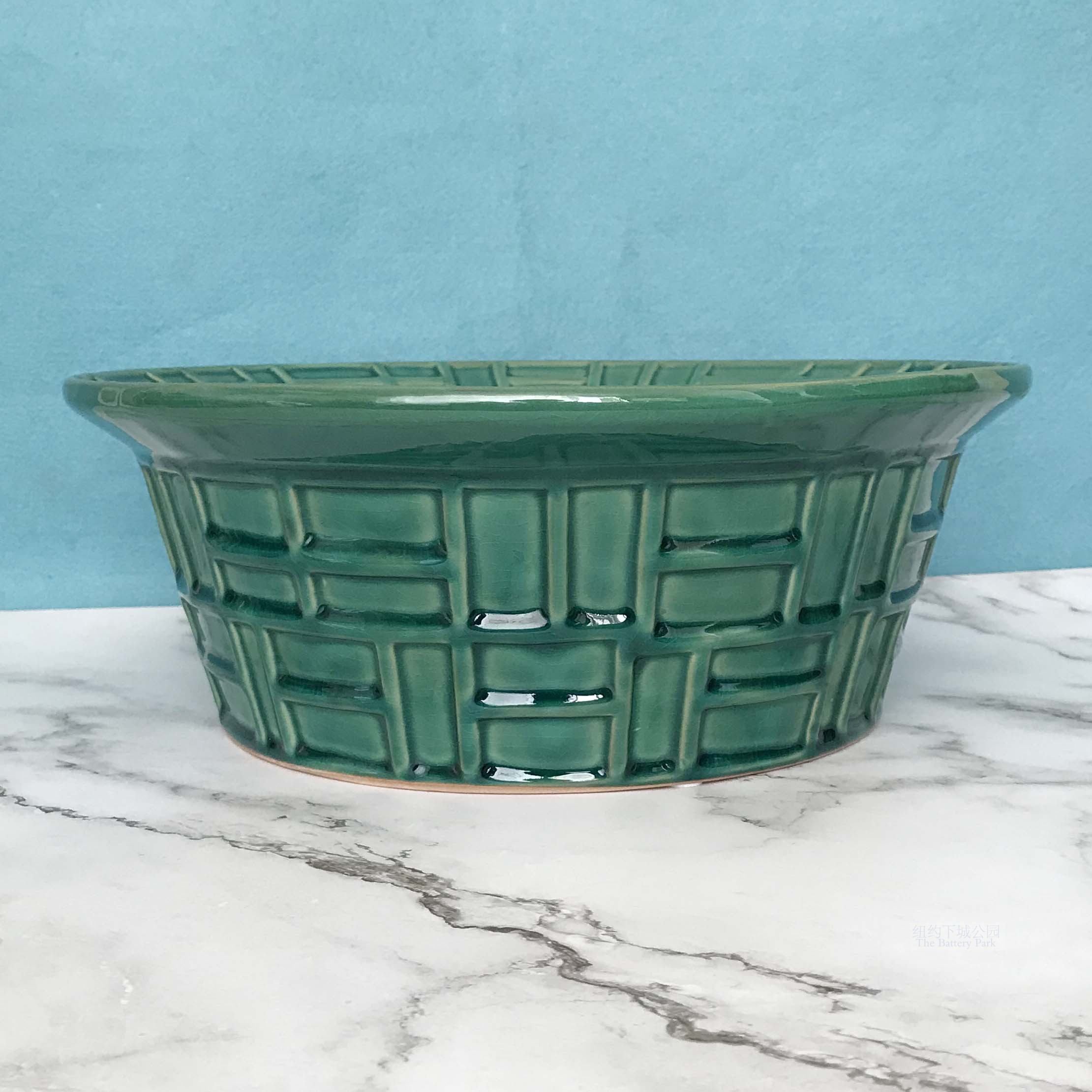 Spot New York Lower City Park Import Beyjade terraces Abstract Woven Ceramic Large Bowl containing bowls Decorative Bowls Hem 