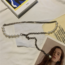 2021 Korean version of new metal Pearl waist chain fashion vintage pearl versatile decorative waist skirt belt accessories