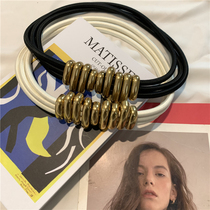 Metal belt female fashion personality Caterpillar belt decoration with suit coat waist seal outer belt waist decoration ins tide