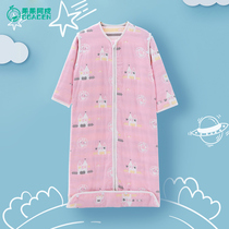 Baby Sleeping Bag Spring and Autumn Thin Cotton Six-Layer Gauze Four Seasons Universal Baby Childrens Anti-kicking artifact Summer