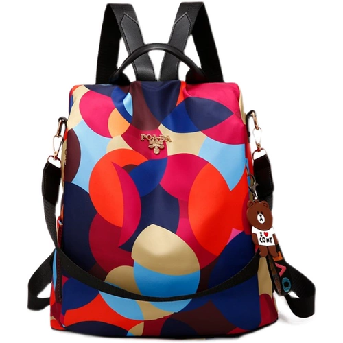 Рюкзак, модная сумка через плечо для путешествий, Гонконг, ткань оксфорд, анти-кража