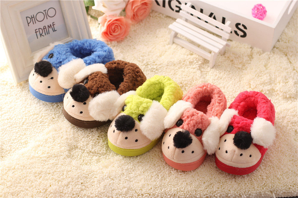 Pantoufles enfants en suède pour hiver - Ref 1010054 Image 18