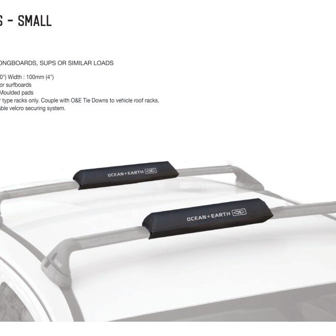 Ocean earth Australian Roof Rack Pack Pads to carry surfboards paddle boards or similar RAX PADS
